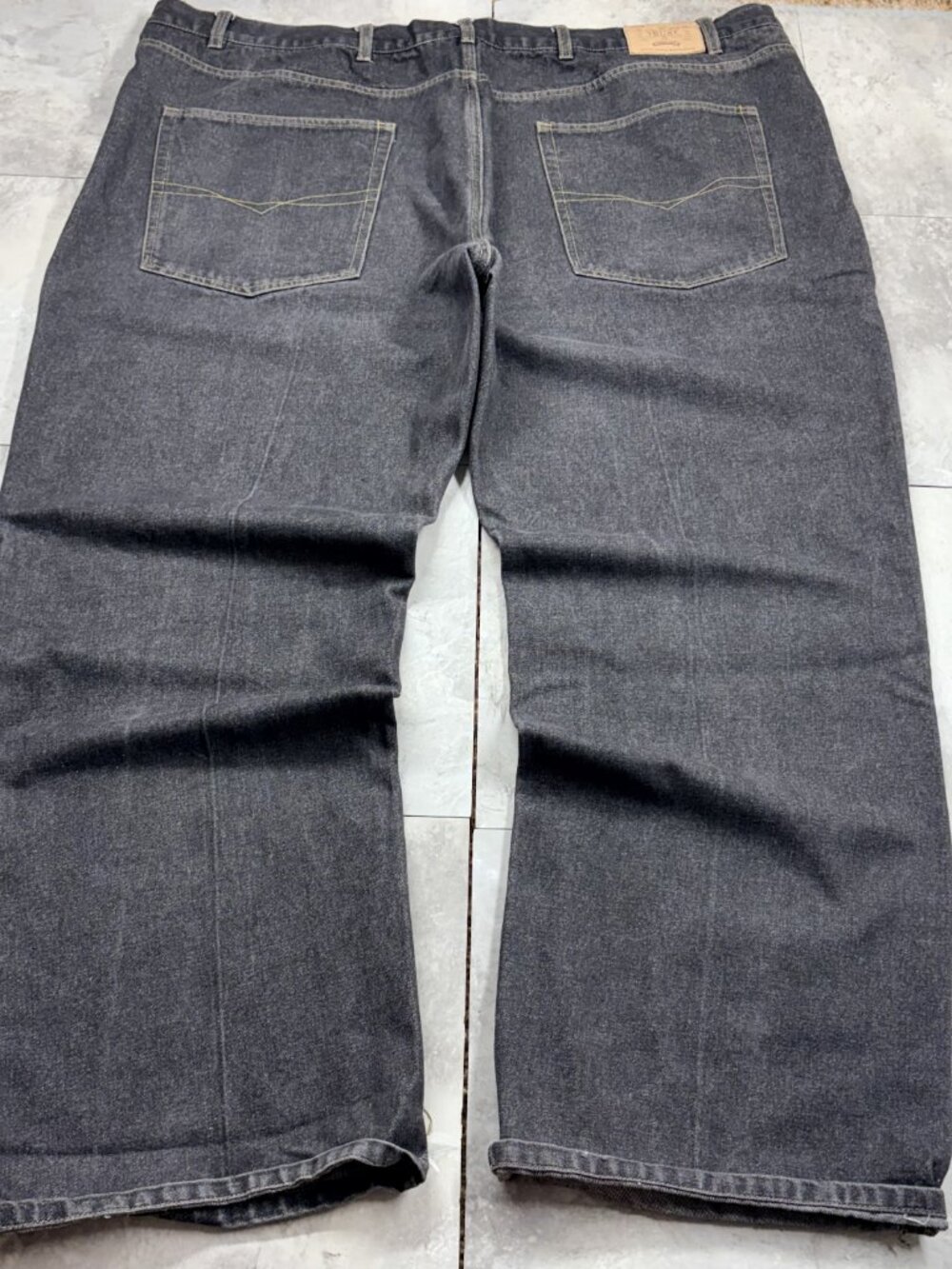 Trust Baggy Jeans 50x34 Faded Black Y2K